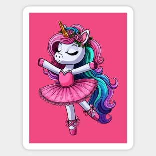 Ballet Unicorn Ballerina Magnet